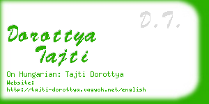 dorottya tajti business card